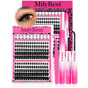 MilyBest® Fluffier Full Volume Cluster Lashes with Bottom Lash - Cove Kit