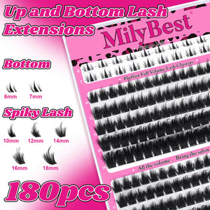 MilyBest® Fluffier Full Volume Cluster Lashes with Bottom Lash - Cove Kit