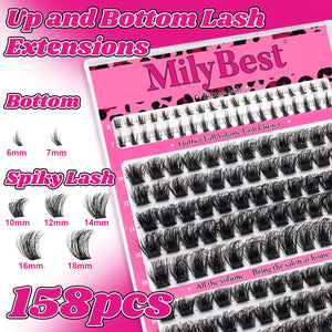 MilyBest® Fluffier Full Volume Cluster Lashes with Bottom Lash - Fable Kit