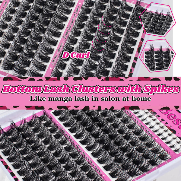 MilyBest® Fluffier Full Volume Cluster Lashes with Bottom Lash - Fable Kit