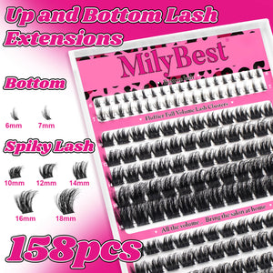 MilyBest® Fluffier Full Volume Cluster Lashes with Bottom Lash - Mist Kit