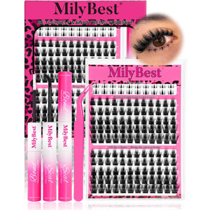 MilyBest® Fluffier Full Volume Cluster Lashes with Bottom Lash - Rozen Kit