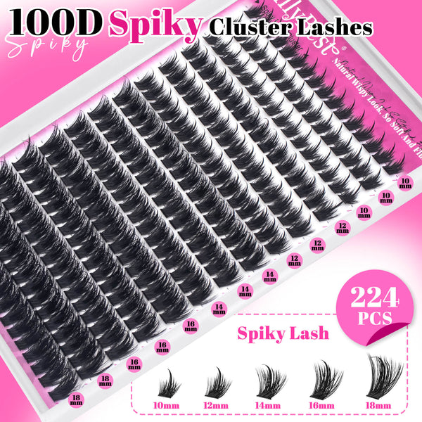 MilyBest® Spiky Volume Cluster Lashes - 100D Spiky Kit