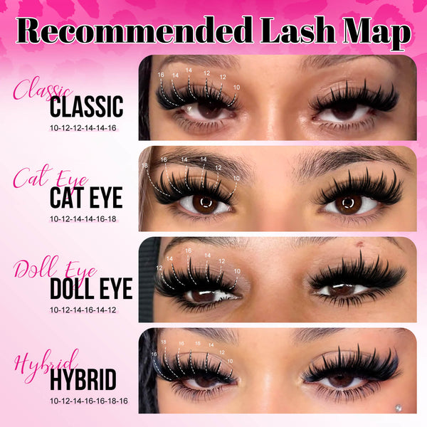 MilyBest® Spiky Volume Cluster Lashes - 100D Spiky Kit