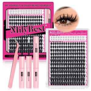 MilyBest® Spiky Volume Cluster Lashes - 100D Manga Kit