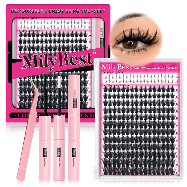 MilyBest® Spiky Volume Cluster Lashes - 100D Manga Kit