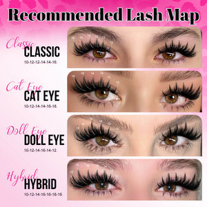 MilyBest® Spiky Volume Cluster Lashes - 80D Manga Kit