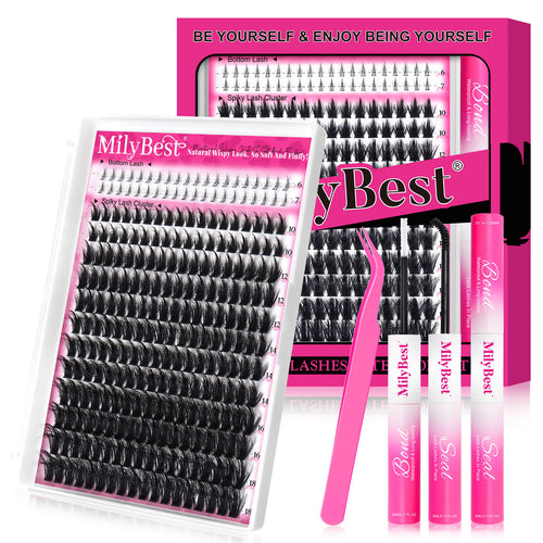 MilyBest® Spiky Volume Cluster Lashes - 80D Manga Kit