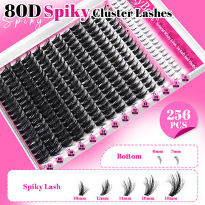 MilyBest® Spiky Volume Cluster Lashes - 80D Manga Kit
