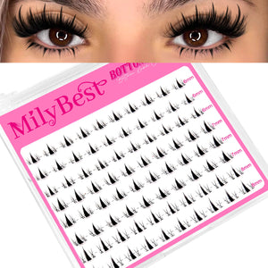 MilyBest® Natural Bottom & Spike Cluster Lashes