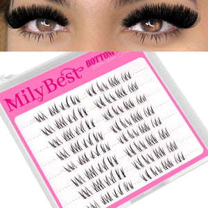 MilyBest® Natural Bottom & Spike Cluster Lashes