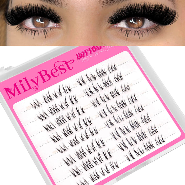 MilyBest® Natural Bottom & Spike Cluster Lashes