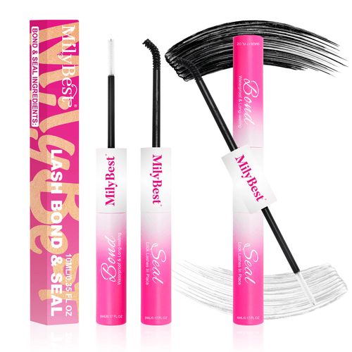 MilyBest® Latex-Free Cluster Lashes 2-in-1 Bond and Seal - Black Glue