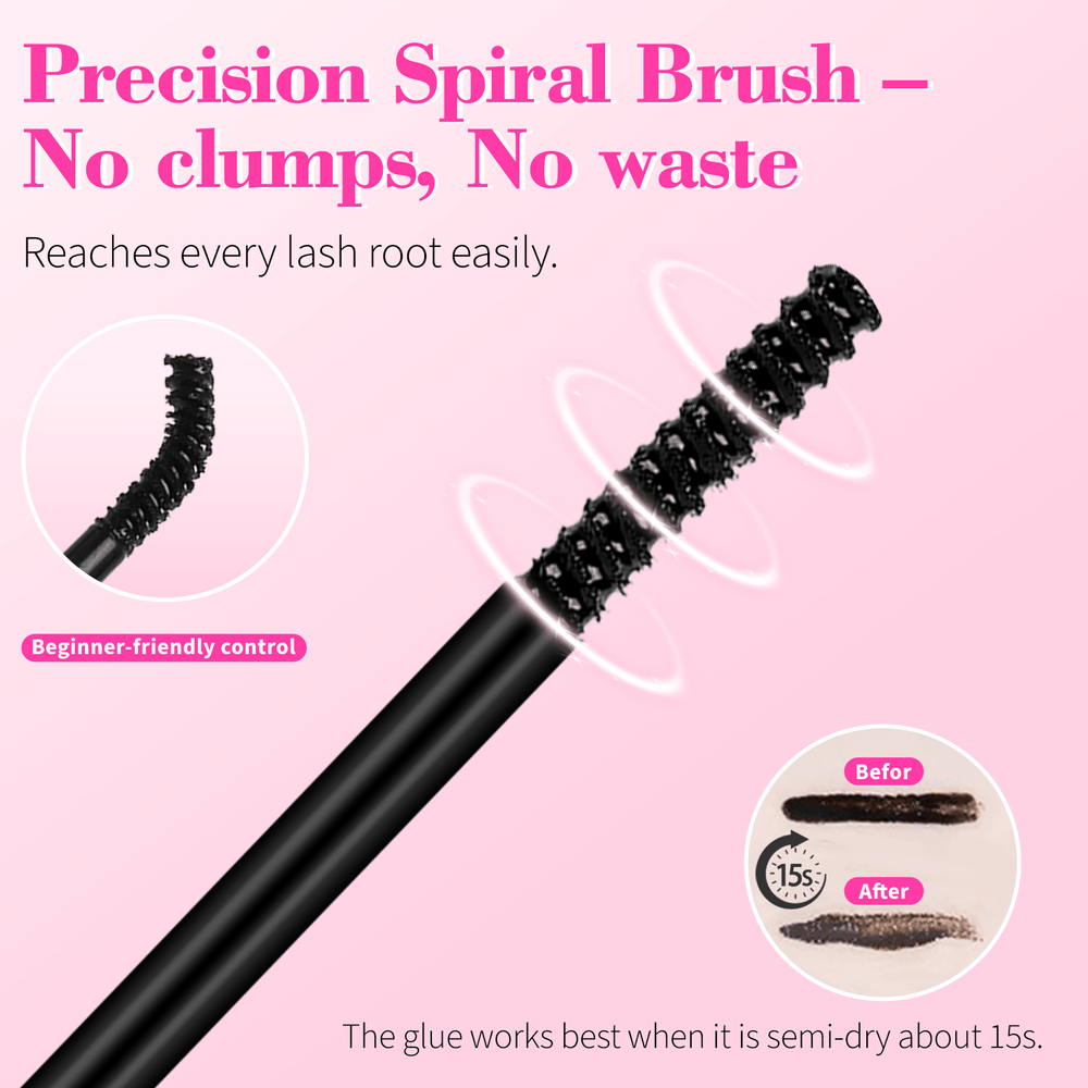 MilyBest® Latex-Free Cluster Lashes 2-in-1 Bond and Seal - Black