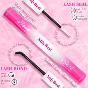 MilyBest® Latex-Free Cluster Lashes 2-in-1 Bond and Seal - Black Glue