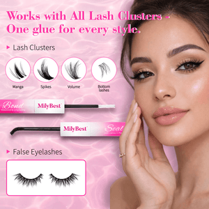 MilyBest® Latex-Free Cluster Lashes 2-in-1 Bond and Seal - Black Glue