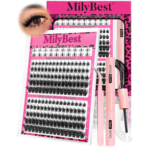 MilyBest® Fluffier Full Volume Cluster Lashes with Bottom Lash - Cove Kit