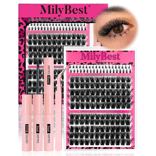 MilyBest® Fluffier Full Volume Cluster Lashes with Bottom Lash - Fable Kit