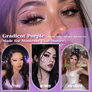 MilyBest® 3-Tone Gradient Purple Cluster Lashes Kit - Iris