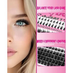 MilyBest® Fluffier Full Volume Cluster Lashes with Bottom Lash - Mist Kit