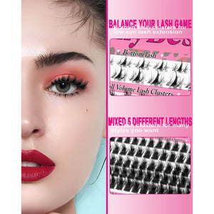 MilyBest® Fluffier Full Volume Cluster Lashes with Bottom Lash - Rozen Kit