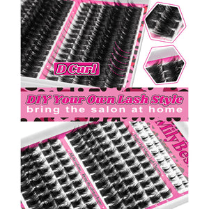MilyBest® Fluffier Full Volume Cluster Lashes with Bottom Lash - Rozen Kit
