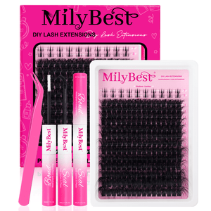 MilyBest® 12-25mm Fluffy Volume Cluster Lashes - Volume 200D Kit