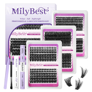 MilyBest®  3 Styles Spiky Cluster Lashes Kit - Bulk Pack - 02