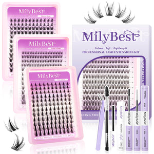 MilyBest®  3 Styles Airy Cluster Lashes Kit - Bulk Pack - 04