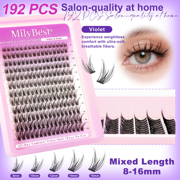 MilyBest®  3 Styles Airy Cluster Lashes Kit - Bulk Pack - 04
