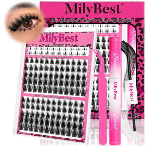 MilyBest® Fluffier Full Volume Cluster Lashes with Bottom Lash - Rozen Kit